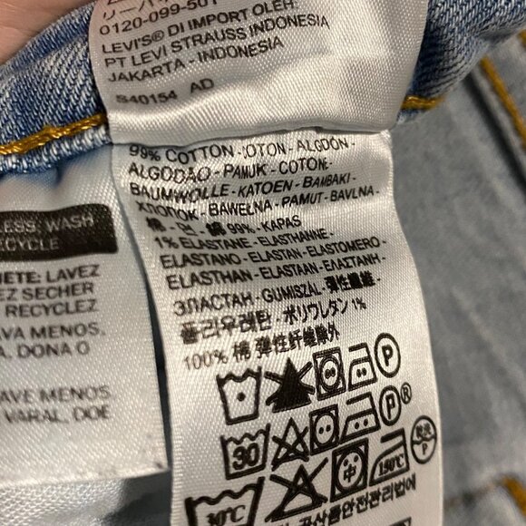 Levi's Red Tag 511 Men's Slim Fit Cotton Blend Blue Medium Wash Jeans Size 32x32 - Picture 5 of 7